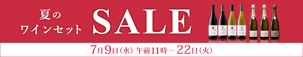 夏のワインセットSALE 7月9日水曜日午前11時から22日火曜日まで開催