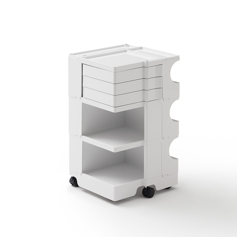 ビーライン＞ボビーワゴン 3段3トレイ ホワイト - MATSUYA 松屋