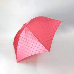 松屋リミテッド折り畳み傘 ドット ピンク