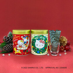 ＜山本海苔店＞2022年Hello Kittyクリスマスデザインのりチップス2缶詰合せ