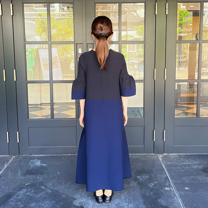 CFCL＞POTTERY SHORT BELL SLEEVE FLARE DRESS - MATSUYA 松屋