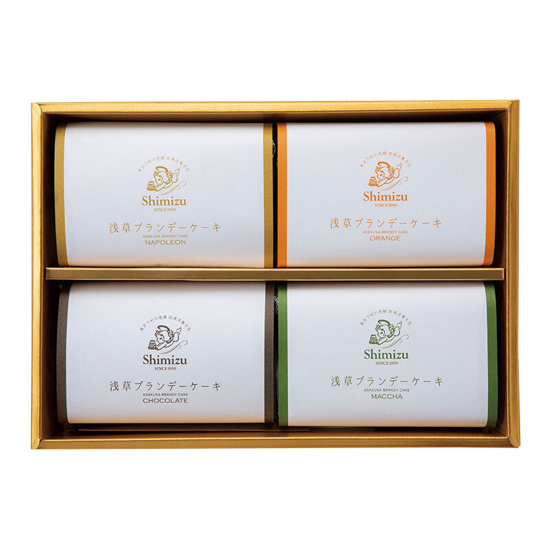 欧風洋菓子店Shimizu＞ブランデーケーキ ハーフ4個セット - MATSUYA