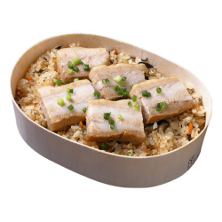 ＜プロトン＞豚の角煮 x ひじきと豚ひき肉のじゅーしーご飯