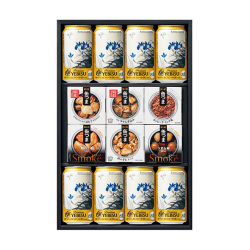 ＜サッポロ＞東京国立近代美術館 限定ギフト杜若飛燕 ヱビスビール× 素材厳選缶つまセット