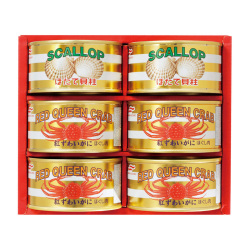 ＜マルハニチロ＞国産紅ずわいがに・ほたて缶詰詰合せ