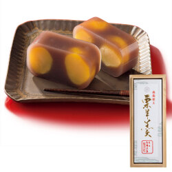 ＜菓匠 青柳正家＞栗羊羹 木箱1本入
