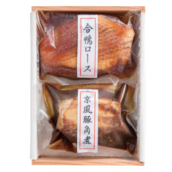 ＜京都 三友居＞合鴨ロースと京風豚角煮