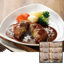 ＜ホテルオークラ＞やまと豚と国産牛のチーズインハンバーグ