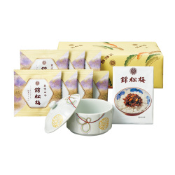 ＜錦松梅＞錦松梅 有田焼容器入（新柄）・小袋