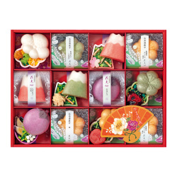 ＜京洛 辻が花＞京のお茶漬とお吸物 迎春最中詰合せ