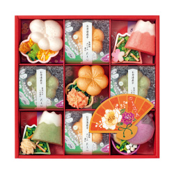 ＜京洛 辻が花＞京のお茶漬とお吸物 迎春最中詰合せ