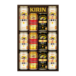 ＜キリン＞一番搾り3種飲みくらべセット プレミアム・黒ビール入り
