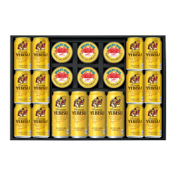 ヱビスビール・かに缶詰詰合せ