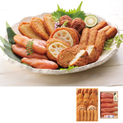 ＜福岡･鹿児島＞月揚庵さつまあげ詰合せと福さ屋明太子セット