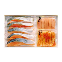＜二幸＞鮭切身・魚卵詰合せ