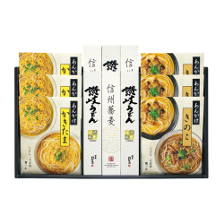 とろ旨あんかけで食べる讃岐うどんと信州戸隠そば
