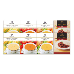 ＜帝国ホテル＞レトルト冷温スープ・カレーセット