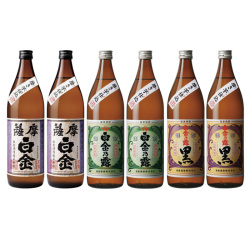 ＜白金酒造＞単式25°白金酒造 焼酎6本セット