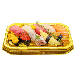 【12月24日（水）受取】＜鮮魚専門店 山助＞本まぐろ入り 山助寿司セット（石鏡）10貫入り_003