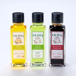 【12月25日（木）受取】＜オリーヴォ＞イタリア産のオリーブオイル・フレーバーオリーブオイルとバルサミコ酢のセット_036