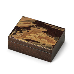 ＜会津塗＞華小箱 梨地 初音