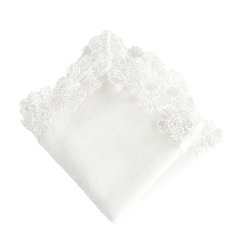 ハンカチ　純白 やわらかい30番手♪裏ガーゼハンカチ・白(約30×30cm) TK438-a