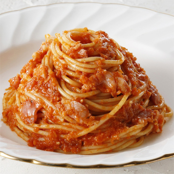 アロマフレスカ銀座原田シェフ監修、野菜ベースのナポリタン