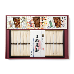 ＜麦坐×浅草今半＞三輪素麺・牛肉佃煮詰合せ（30SGT5AZ）