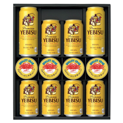 ヱビスビール・かに缶詰詰合せ