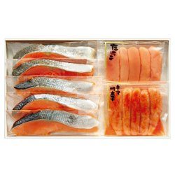 ＜二幸＞鮭切身・魚卵詰合せ