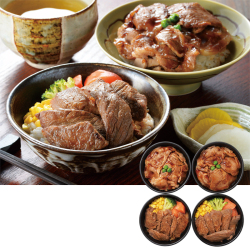 北海道産牛ステーキ丼＆豚丼