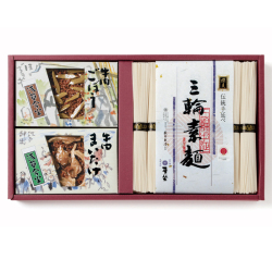 ＜麦坐×浅草今半＞三輪素麺・牛肉佃煮詰合せ