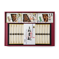 ＜麦坐×浅草今半＞三輪素麺・牛肉佃煮詰合せ