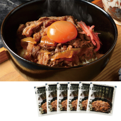 ＜タスクフーズ「みやさかや」＞山形県産黒毛和牛 極旨牛すき丼の素6食詰合せ