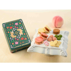 ＜KURAKICHI＞KURAKICHIあきたフルーツクッキー缶（北限の桃アソート）