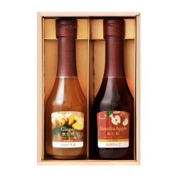 ＜OSUYA GINZA＞デザートビネガーギフト（高知県産生姜の酢・信州りんごの酢）箱入り
