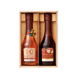 ＜OSUYA GINZA＞デザートビネガーセット（信州りんごの酢・アプリコット＆オレンジの酢）箱入り