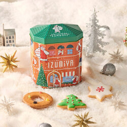 ＜泉屋東京店＞クリスマス タウン缶