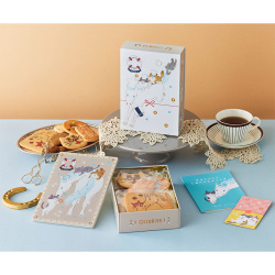 ＜泉屋東京店＞うまとねこ缶（幸せをつなぐ干支缶）