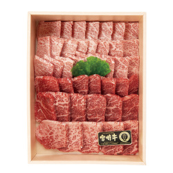 ＜お肉処 牛蔵＞宮崎牛霜降り・赤身焼肉セット