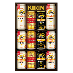 ＜キリン＞一番搾り3種飲みくらべセット プレミアム・黒ビール入り