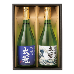 ＜山梨・太冠酒造＞北斎純米・吟醸 辛口2本セット