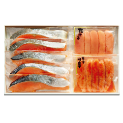 ＜二幸＞鮭切身・魚卵詰合せ