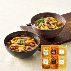 ＜テーブルストック＞レンジで簡単！ 少量カレーうどん3種詰合せ