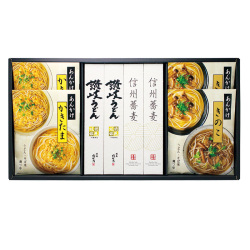 とろ旨あんかけで食べる讃岐うどんと信州戸隠そば