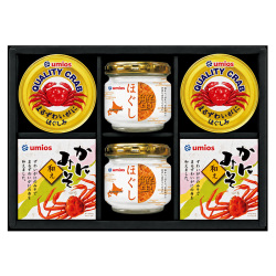 ＜Umios＞蟹・かにみそ缶詰・蟹瓶詰詰合せ