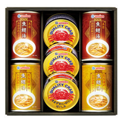 ＜Umios＞かに缶詰・ふかひれスープ缶詰詰合せ