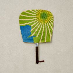 ＜栗川商店＞来民うちわ 肥後六花「肥後菊」