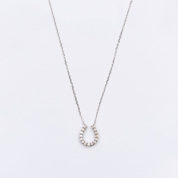 ＜コースイ＞Ptダイヤモンドネックレス