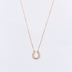 ＜コースイ＞K18ダイヤモンドネックレス